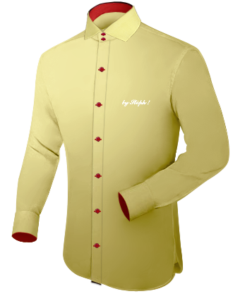 Dress Overhemd with Italian Collar 2 Button