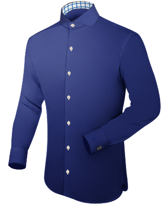 Double Cuff Overhemd with Cut Away 1 Button
