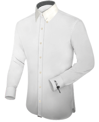 Extra Slim Fit Overhemd with Hidden Button