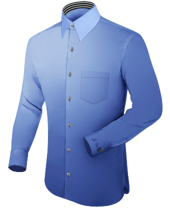 Goedkope Mooie Heren Hemden with French Collar 1 Button