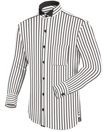 Heren Overhemden Dubbele Kraag with Tuxedo
