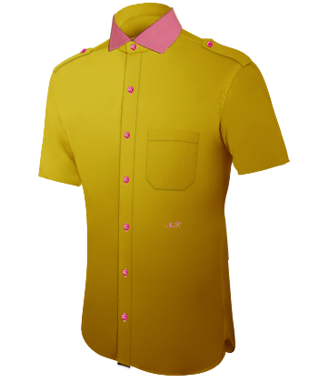 Italieaanse Overhemden with Italian Collar 1 Button