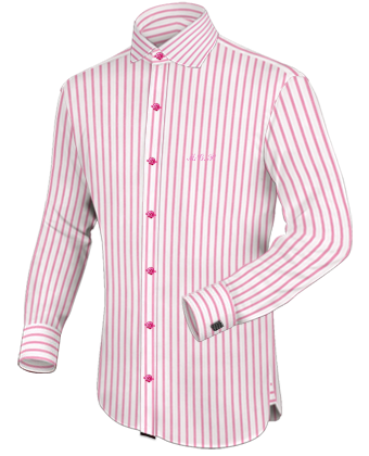 Kobalt Blauw Heren Overhemd with English Collar
