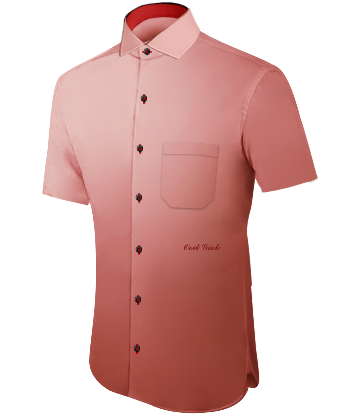 On Line Maatshirts Tailor with Italian Collar 1 Button
