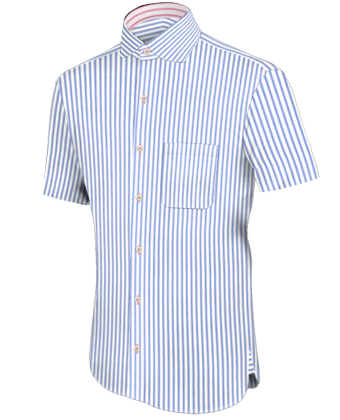 Overhemden Met Korte Mouw with English Collar