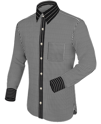 Spijkeroverhemd Online with French Collar 2 Button