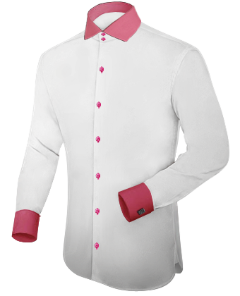Tailored Overhemd with Italian Collar 2 Button