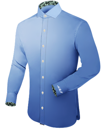 Trendy Overhemden Met Dubbele Kraag with Italian Collar 1 Button