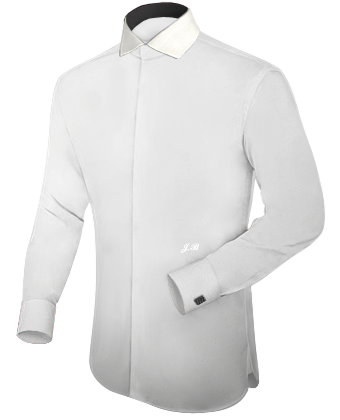Unieke Overhemden with Italian Collar 2 Button