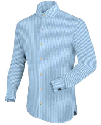 Voordelige Overhemden with Italian Collar 1 Button