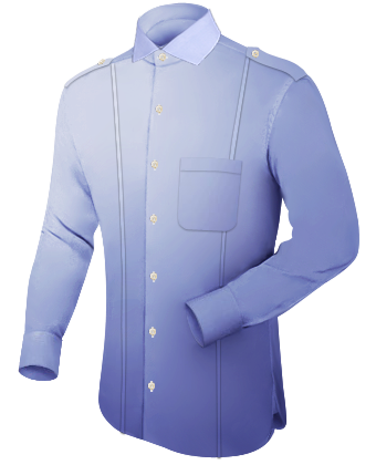 Vrijetijds Overhemden with Italian Collar 1 Button