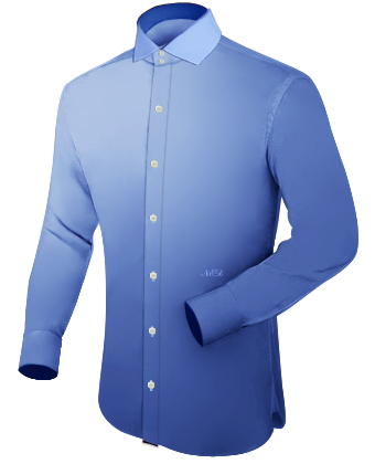 Witte Overhemd Korte Mouw with Italian Collar 2 Button