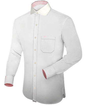 Witte Overhemd Online with English Collar