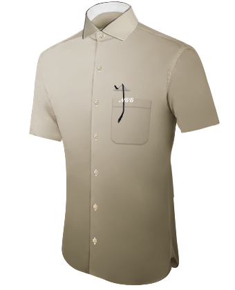 Zelf Overhemd Maken with Italian Collar 1 Button