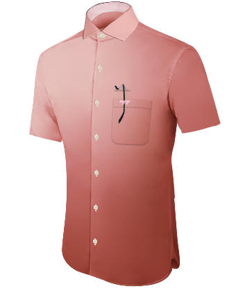 Zelf Overhemd Ontwerpen Online with Italian Collar 1 Button