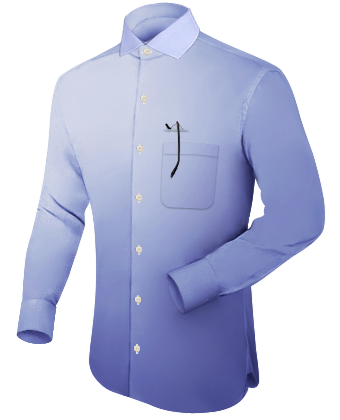 Zwart Overhemd Onder Pak with Italian Collar 1 Button