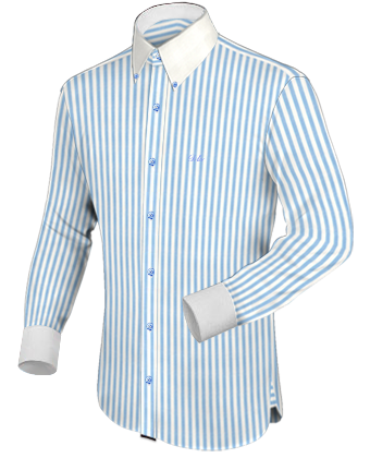 Zwart Smoking Overhemd with Button Down