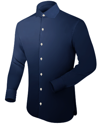 Zwarte Heren Overhemden with English Collar
