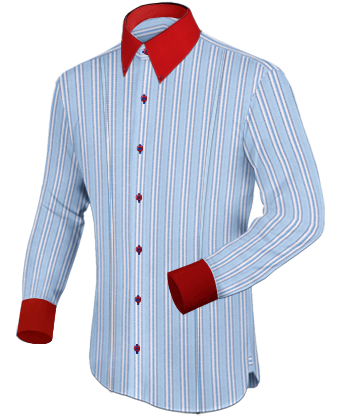 Italiaanse Overhemden Hoge Boord with Button Down