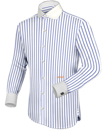Overhemden Met Hoge Kraag with French Collar 2 Button
