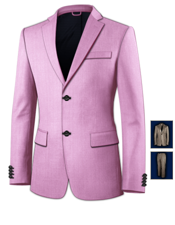 Wit Kostuum Heren with 2 Buttons, Single Breasted