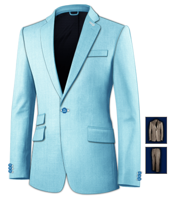 Online Pakken Kopen with 1 Button, Single Breasted
