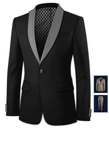 Heren Kostuums Enschede with 1 Button, Single Breasted