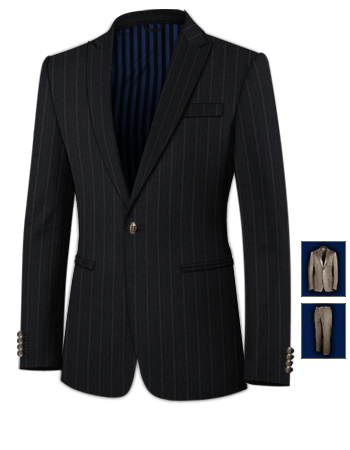 Goedkope Trouwpakken Heren with 1 Button, Single Breasted