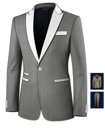 Mannenpak with 1 Button, Single Breasted
