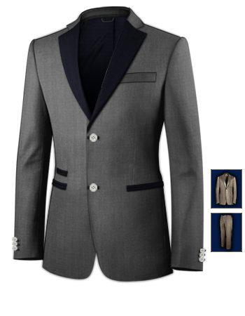 Design Kostuum with 2 Buttons, Single Breasted