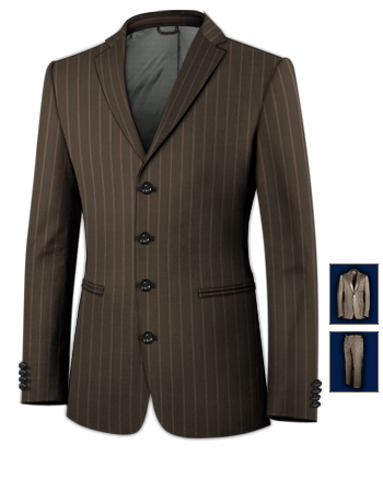Trouwen Suit Heren with 4 Buttons, Single Breasted