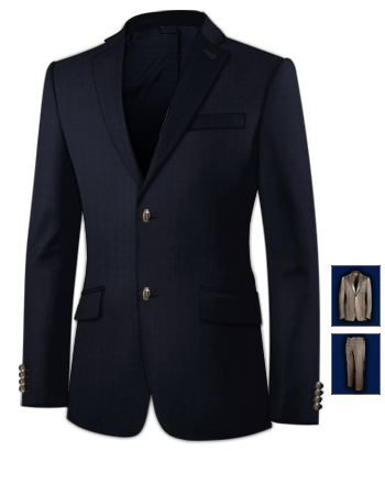 Business Pak Heren with 2 Buttons, Single Breasted