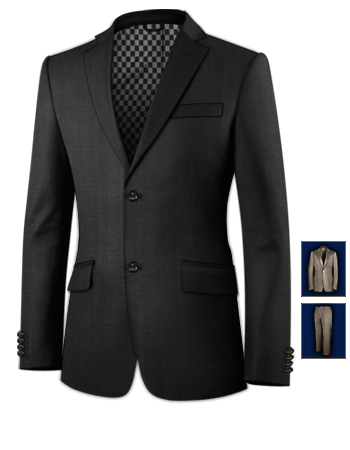 Linnen Pak Kopen Leiden with 2 Buttons, Single Breasted